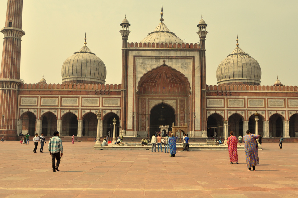 la grande mosquée de Delhi